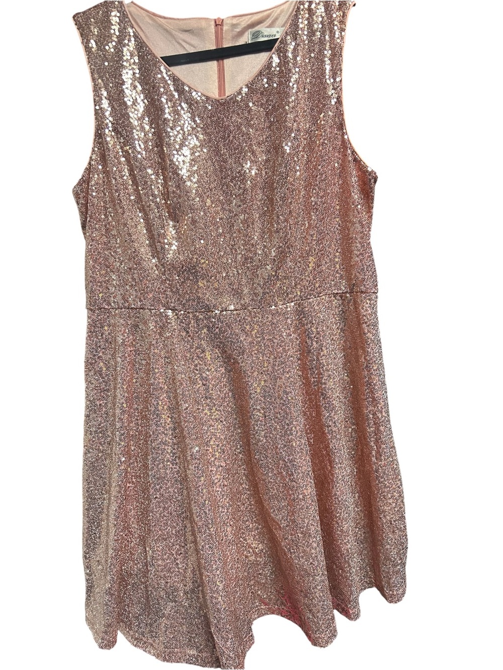 Dressaver Rose Gold Sequin Party Dress NWOT 2XL